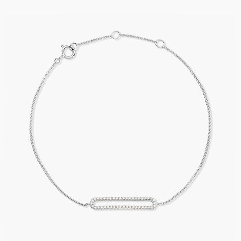 Bracelet Octavia Or Blanc Diamant - Bracelets Femme | Histoire d’Or