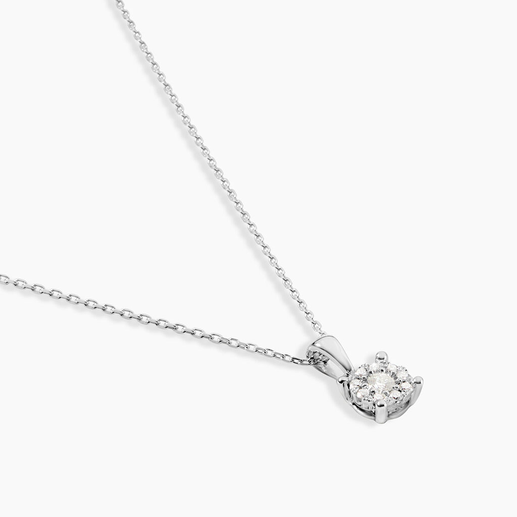 Collier Artemis Or Blanc Diamant - Colliers Femme | Histoire d&rsquo;Or
