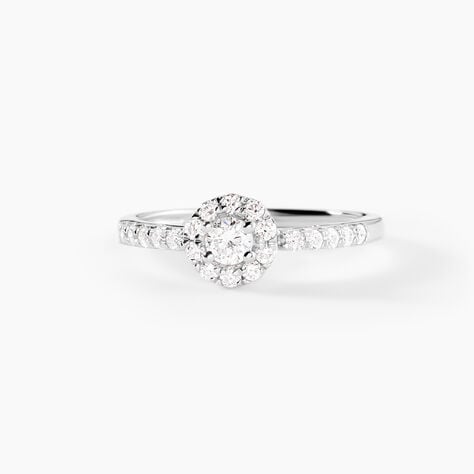 Bague Urbane Platine Blanc Diamant - Bagues solitaires Femme | Histoire d&rsquo;Or