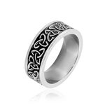 Bague Acier Blanc Ugo - Bagues fantaisie Homme | Histoire d&rsquo;Or