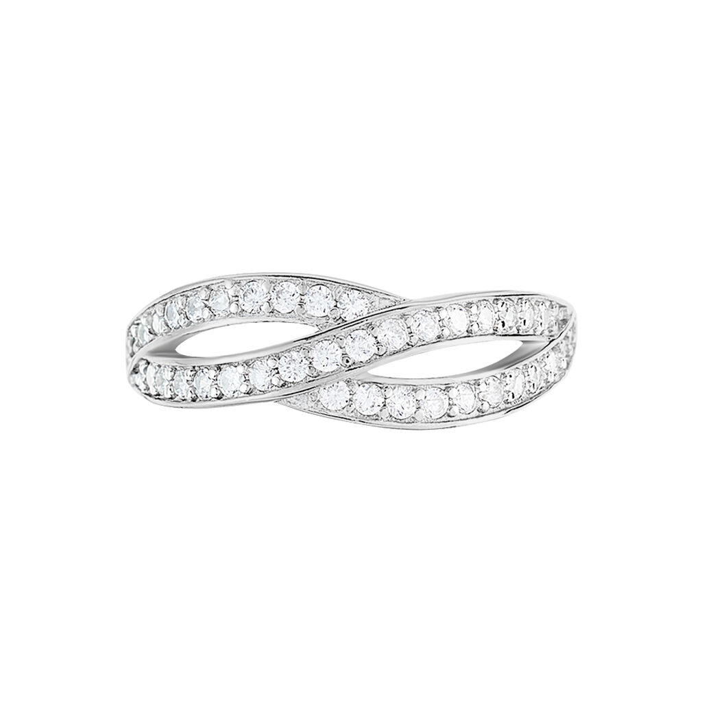 Bague Jonc Blondie Argent Oxyde De Zirconium - Bagues avec pierre Femme | Histoire d’Or