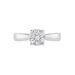 Bague Solitaire Charlene Or Blanc Diamant Synthetique - Bagues solitaires Femme | Histoire d’Or