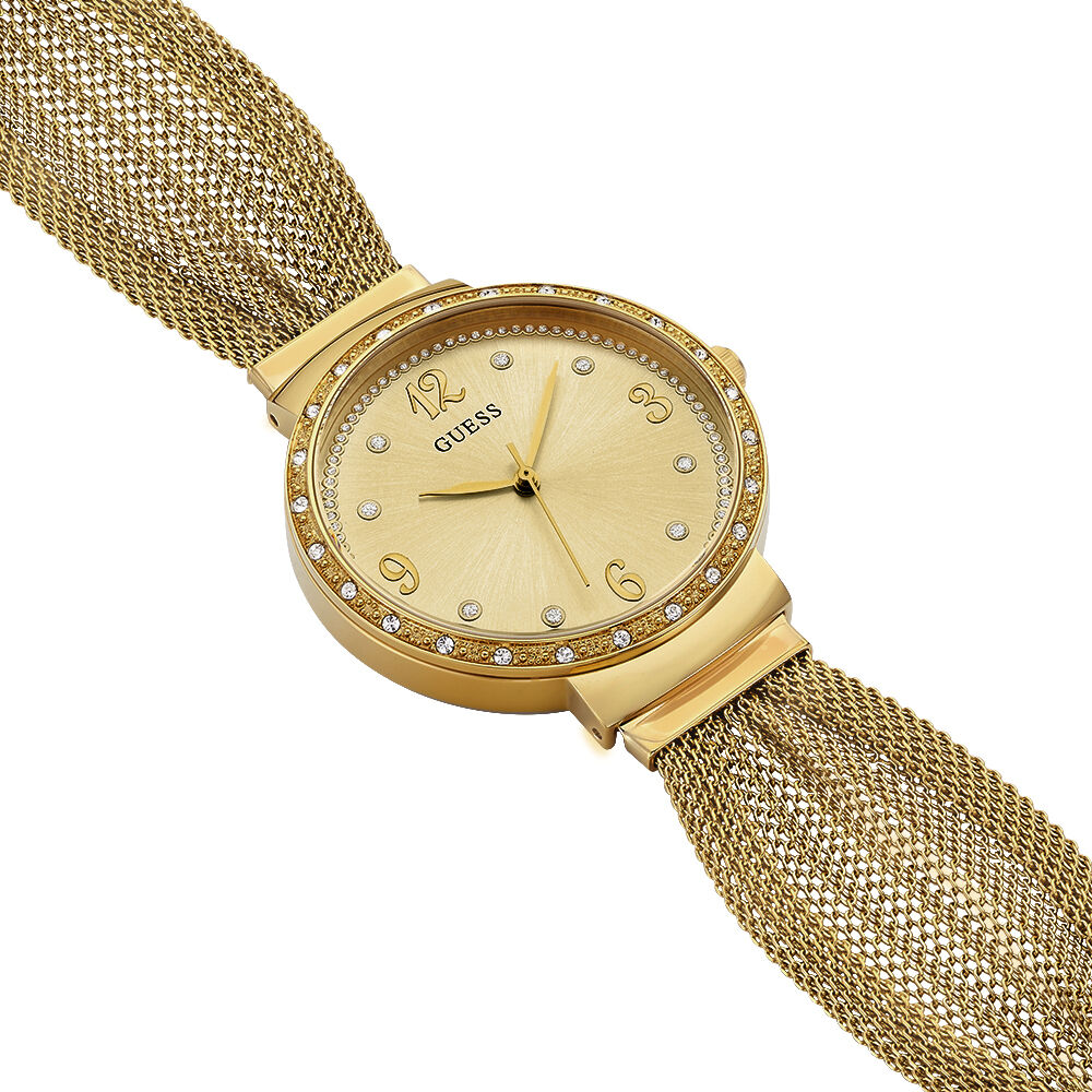 Montres tendances Acier Clip Maillons Strass Ronde Jaune Ronde -  HIMFJQC6320 • Histoire d'Or