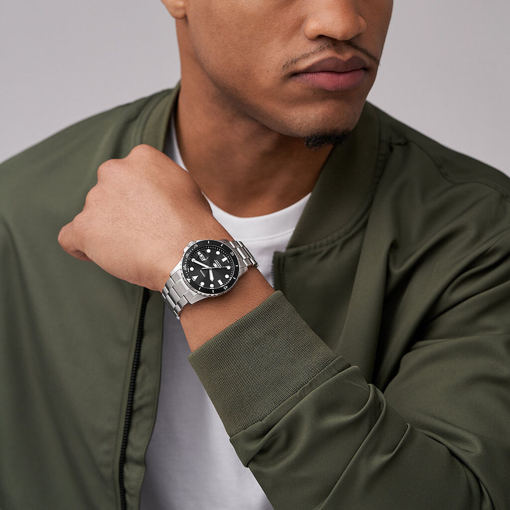 Montre Fossil Blue Dive Noir - Montres Homme | Histoire d’Or