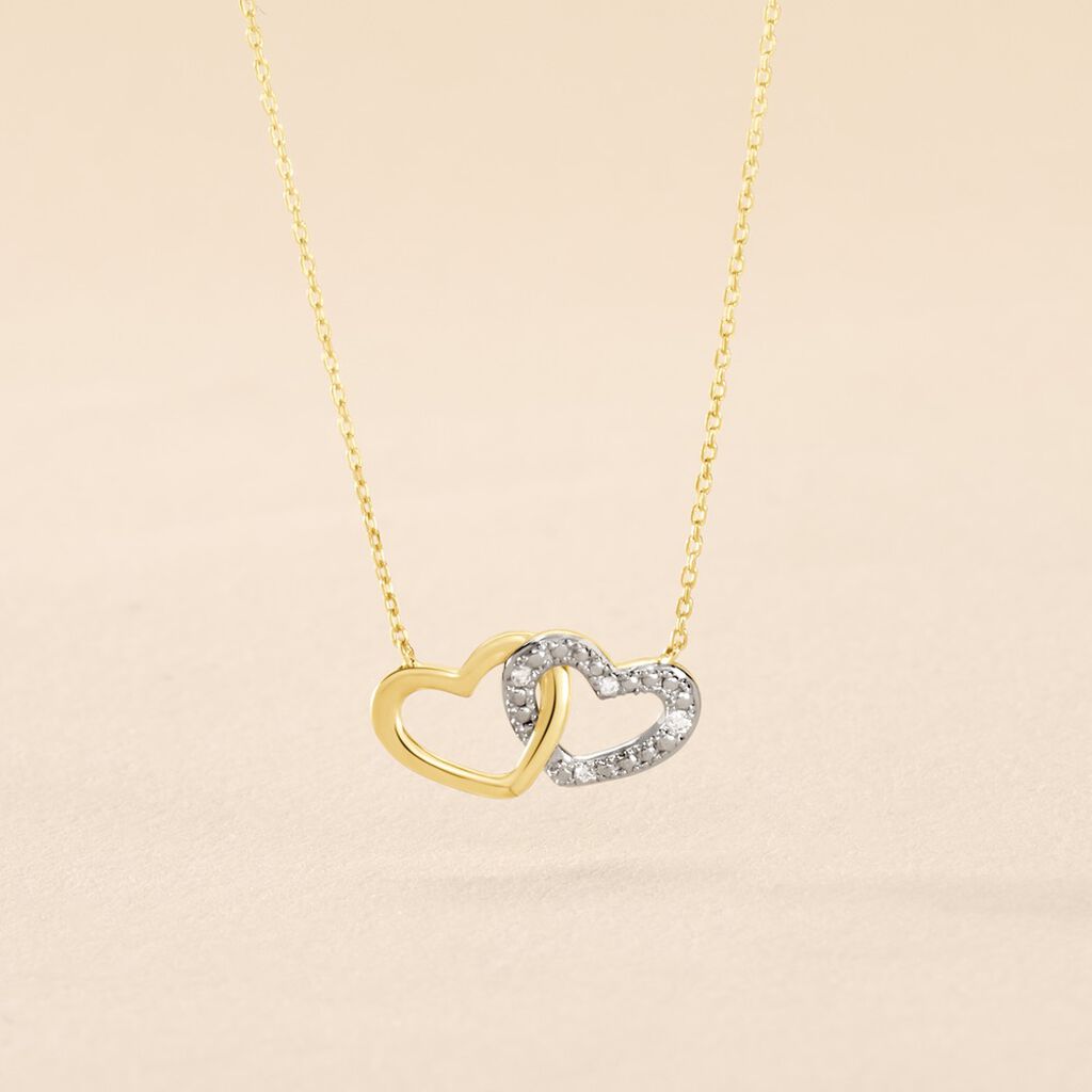 Collier Marciane Or Jaune Diamant - F&ecirc;te des m&egrave;res Femme | Histoire d&rsquo;Or