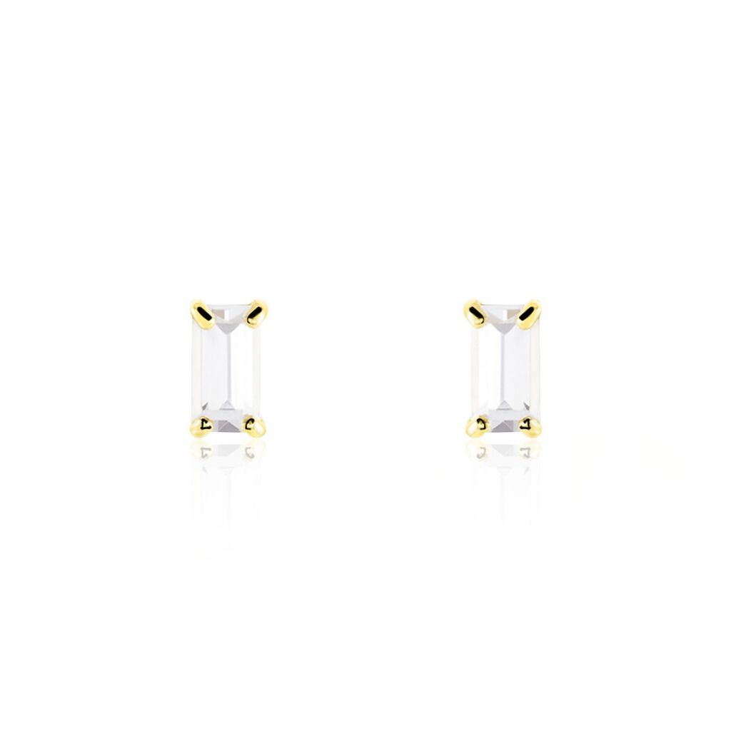 Boucles D'oreilles Puces Giroflee Or Jaune Oxyde - Clous d'oreilles Femme | Histoire d’Or