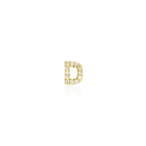 Boucle D'oreille Puce Unitaire Jodoca Or Jaune Oxyde De Zirconium - Clous d'oreilles Femme | Histoire d’Or