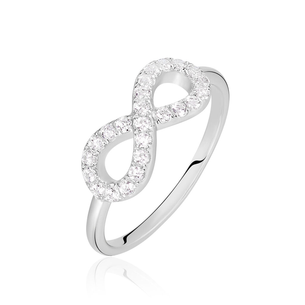 Bague Davila Argent Blanc Oxyde De Zirconium - Bagues avec pierre Femme | Histoire d’Or