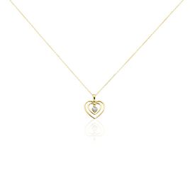 Collier Or Jaune Aleta Diamants - Colliers Coeur Femme | Histoire d’Or