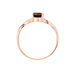 Bague Candice Or Rose Quartz - Bagues solitaires Femme | Histoire d’Or