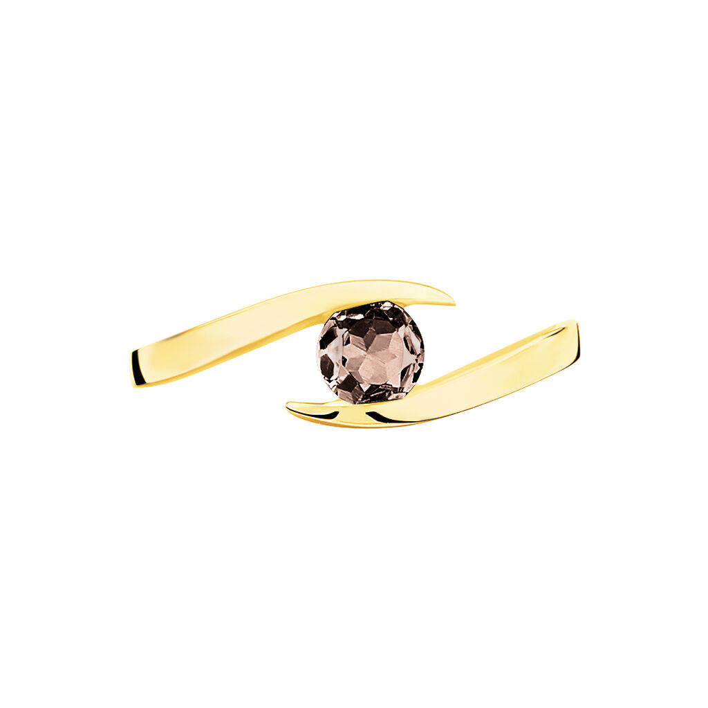 Bague Tiphaine Or Jaune Quartz - Bagues solitaires Femme | Histoire d&rsquo;Or