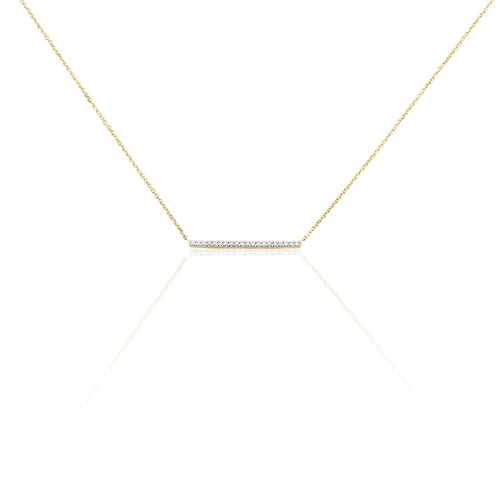 Collier Alayna Or Jaune Diamant