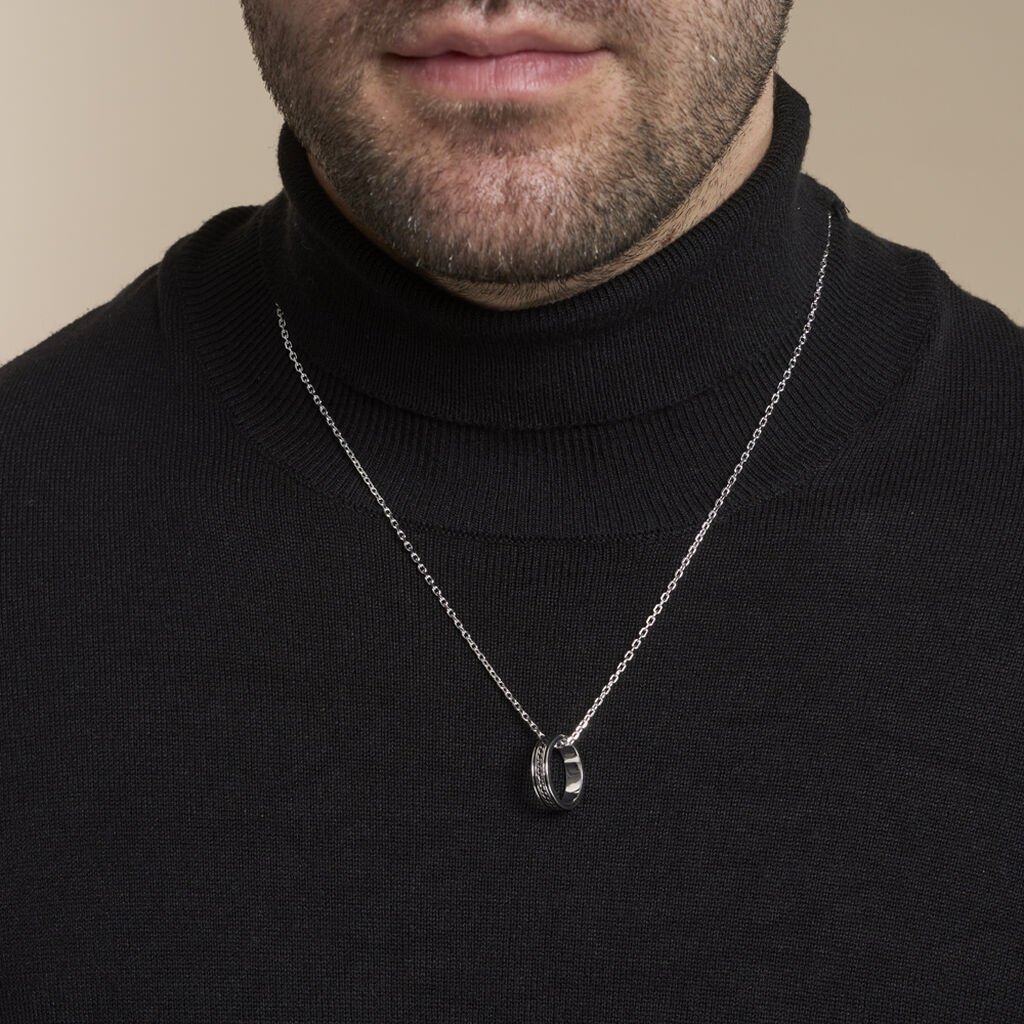 Collier Balthazar Argent Blanc - Colliers Homme | Histoire d’Or