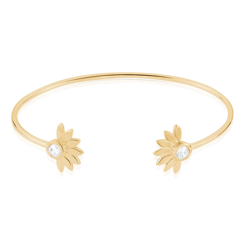 Bracelet Jonc Varia Plaqué Or Jaune Oxyde De Zirconium - Bracelets fantaisie Femme | Histoire d’Or