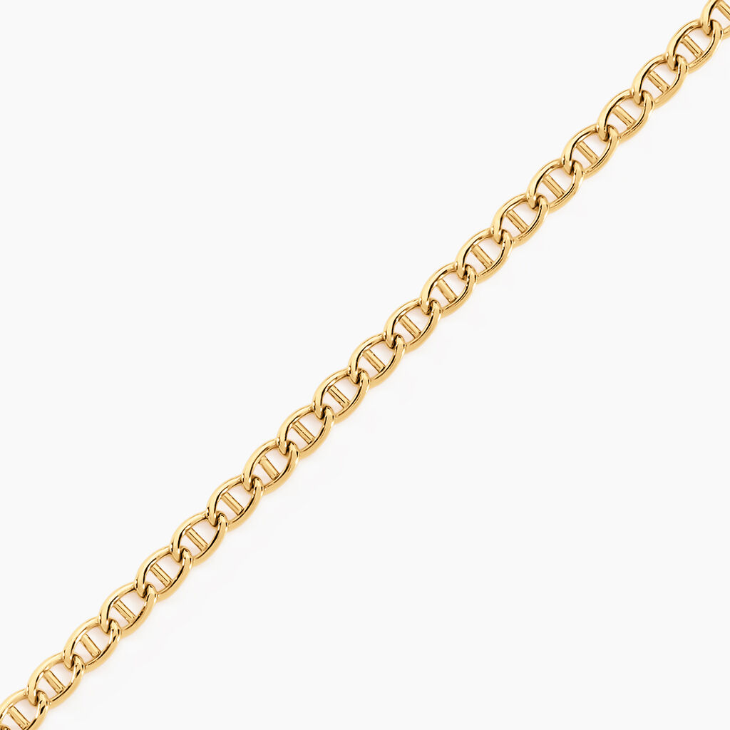 Bracelet Or Jaune Capucin Maille Marine - Bracelets cha&icirc;ne Femme | Histoire d&rsquo;Or