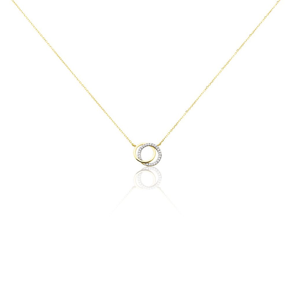 Collier Or Jaune Tresha Diamants - Colliers Femme | Histoire d’Or