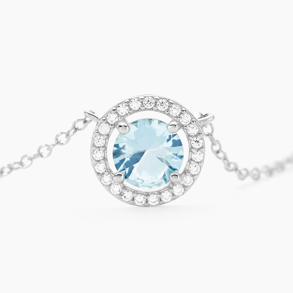 Collier Rio Argent Blanc Oxyde De Zirconium - Colliers fantaisie Femme | Histoire d&rsquo;Or