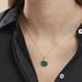Collier Saül Argent Blanc Malachite - Colliers fantaisie Femme | Histoire d’Or