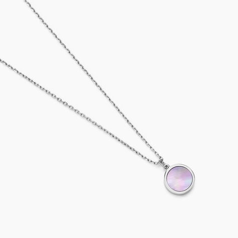 Collier Lunatique Argent Blanc Nacre - Colliers fantaisie Femme | Histoire d&rsquo;Or