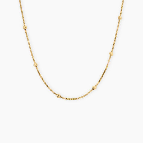 Collier Cyrianne Argent Dor&eacute; A L'Or 750/1000 - Bijoux sans pierre Femme | Histoire d&rsquo;Or