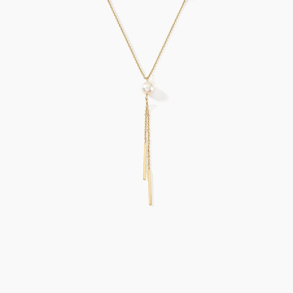 Collier Salman Or Jaune Perle De Culture - Colliers Femme | Histoire d’Or