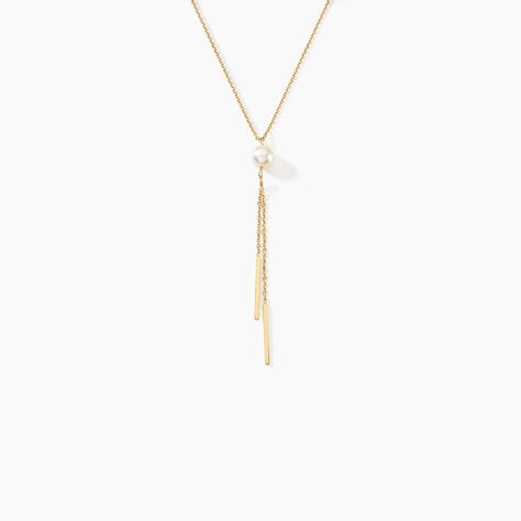 Collier Salman Or Jaune Perle De Culture - Colliers Femme | Histoire d’Or