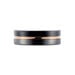 Bague Jourdan Echo Tungstene Tricolore Blanc / Rose / Noir - Bagues Homme | Histoire d’Or