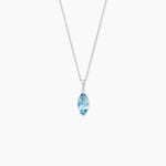 Collier Raquel Or Blanc Topaze - Colliers Femme | Histoire d&rsquo;Or