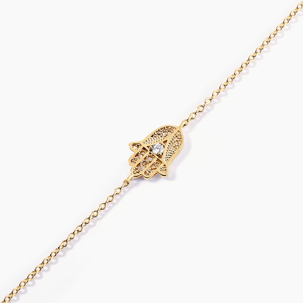 Bracelet Plaqué Or Stijn Oxyde De Zirconium - Bracelets Femme | Histoire d’Or