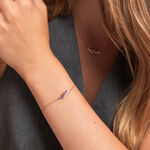 Bracelet Tiara Or Jaune Am&eacute;thyste Oxyde De Zirconium - Bracelets Femme | Histoire d&rsquo;Or