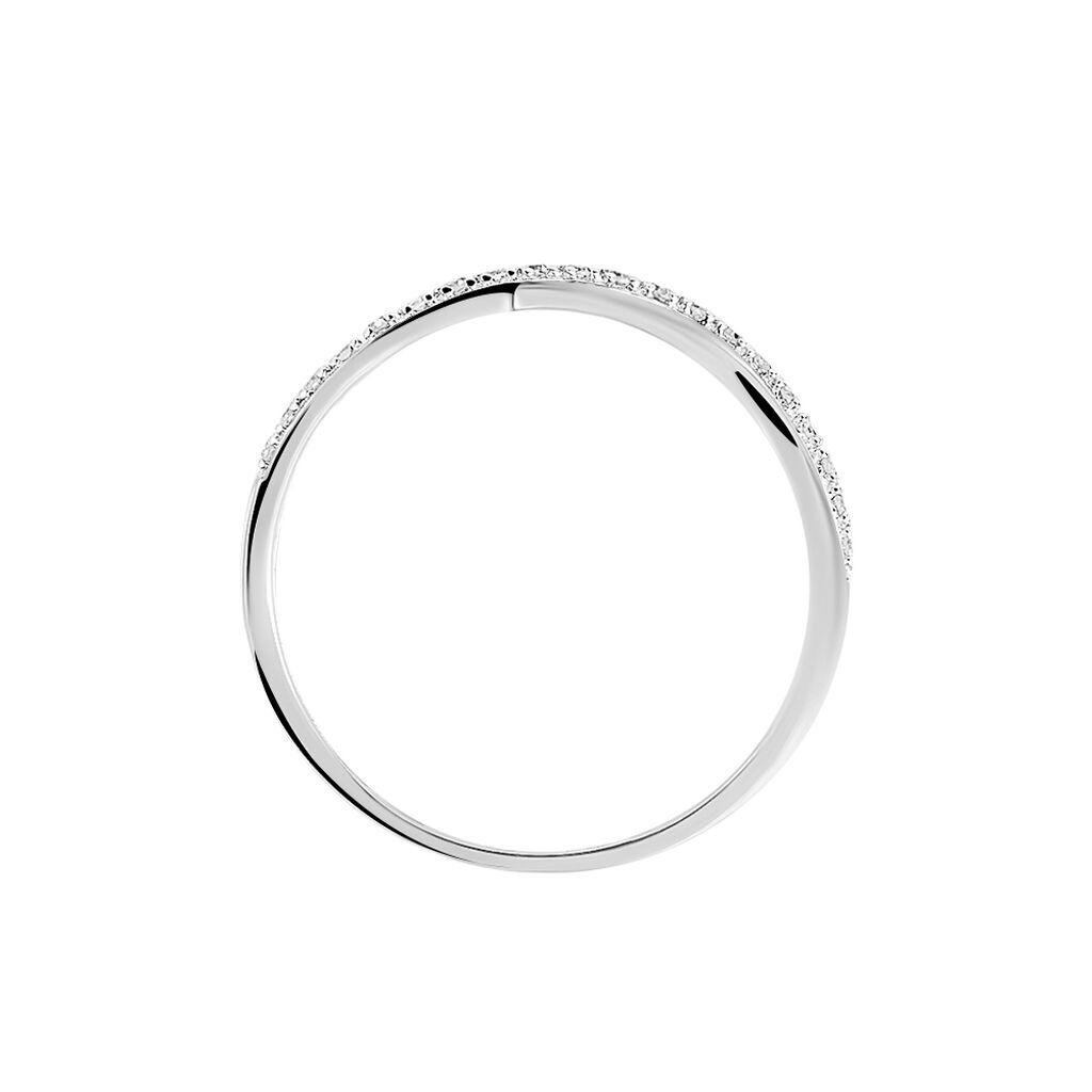 Bague Omnia Or Blanc Diamant - Bagues avec pierre Femme | Histoire d’Or
