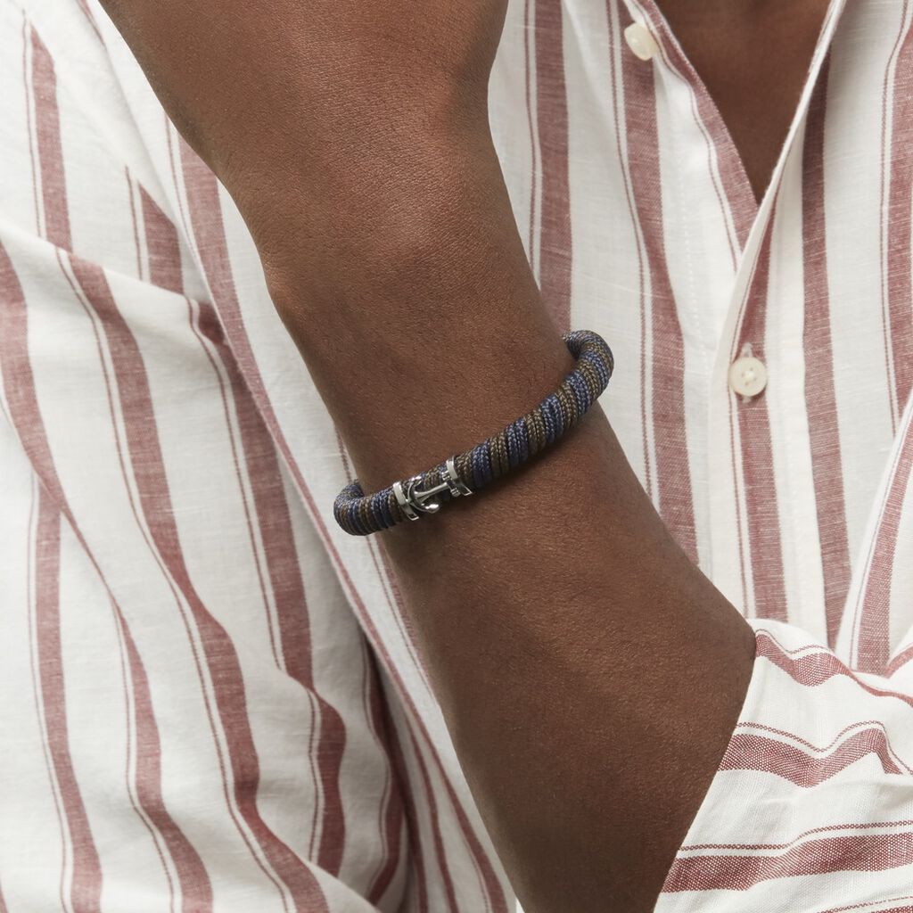 Bracelet Solal Acier Blanc - Bijoux Ancre Homme | Histoire d’Or