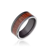 Bague Acier Noir Jakub - Bagues fantaisie Homme | Histoire d&rsquo;Or