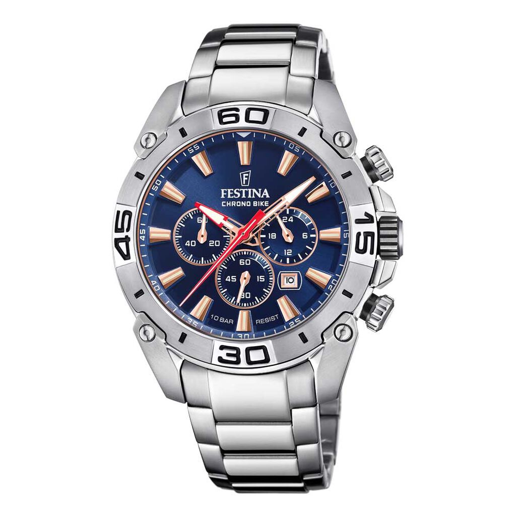 Montre Festina Chrono Bike Bleu - Montres Homme | Histoire d’Or