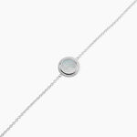 Bracelet Zea Argent Blanc Nacre - Bracelets Femme | Histoire d&rsquo;Or