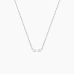 Collier Baguette Argent Blanc Oxyde De Zirconium - Colliers fantaisie Femme | Histoire d&rsquo;Or