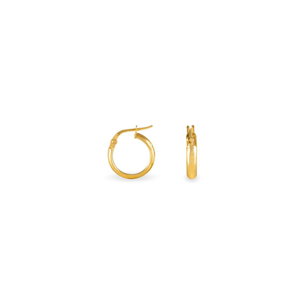 Créoles Shalana Or Jaune - Boucles d'oreilles créoles Femme | Histoire d’Or