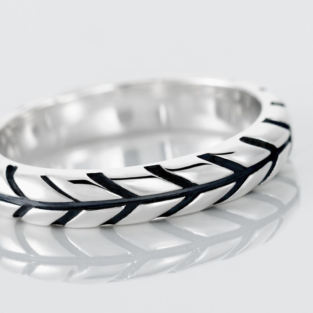 Bague Denys Argent Blanc - Bagues Homme | Histoire d&rsquo;Or