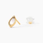 Boucles D'Oreilles Puces Lucky Gems Or Jaune Nacre Oxyde De Zirconium - Clous d'oreilles Femme | Histoire d&rsquo;Or