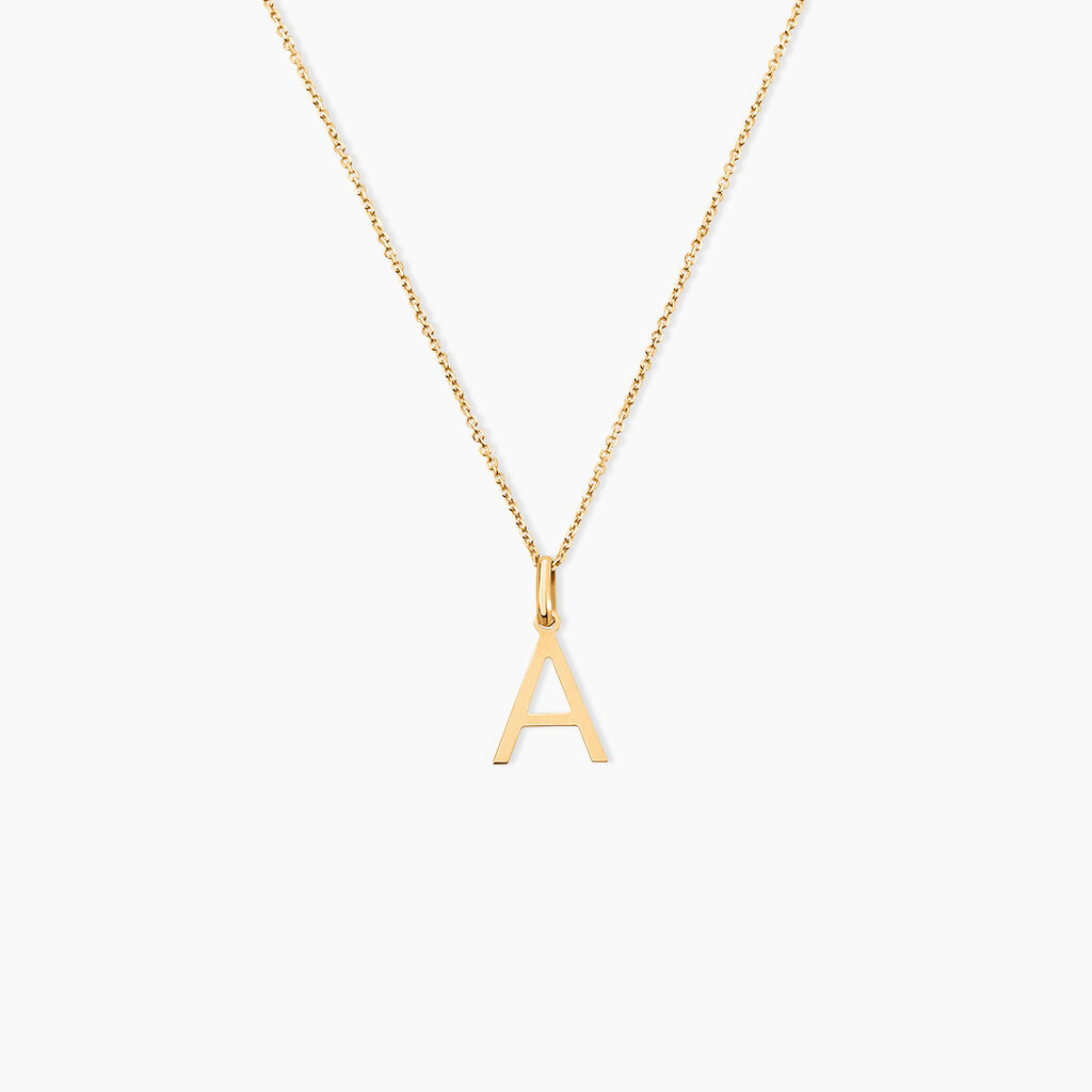 Pendentif Ionia Lettre Or Jaune - Pendentifs Famille | Histoire d&rsquo;Or