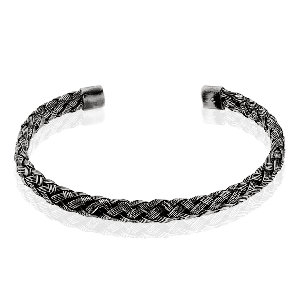 Bracelet Jonc Matina Acier Blanc - Bracelets joncs Homme | Histoire d&rsquo;Or