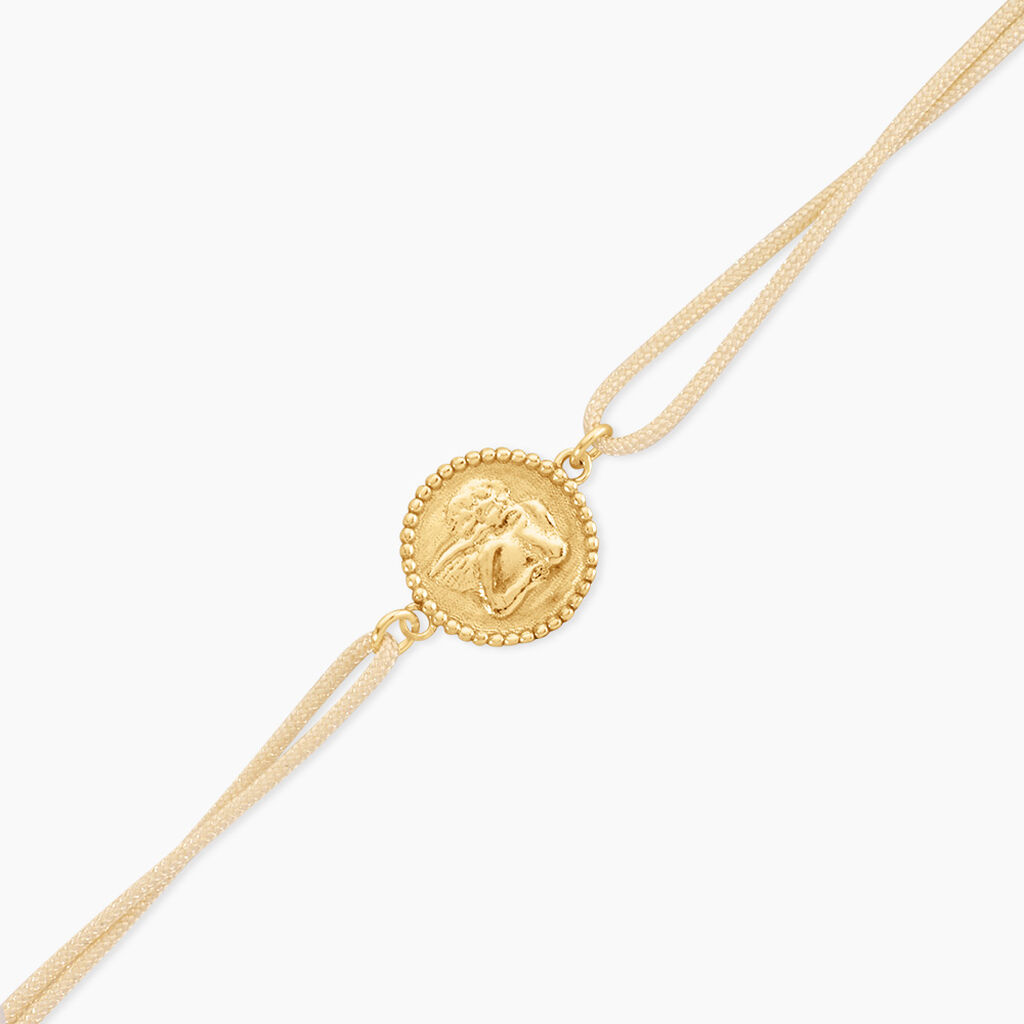 Bracelet Anchjo Argent Dor&eacute; A L'Or 750/1000 - Bracelets cordon Femme | Histoire d&rsquo;Or
