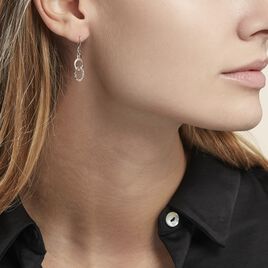 Boucles D'oreilles Pendantes Argent Blanc - Boucles d'oreilles fantaisie Femme | Histoire d’Or