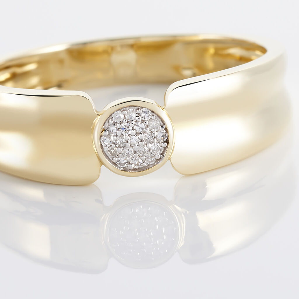 Bague Tamaya Or Jaune Diamant - Bagues avec pierre Femme | Histoire d’Or