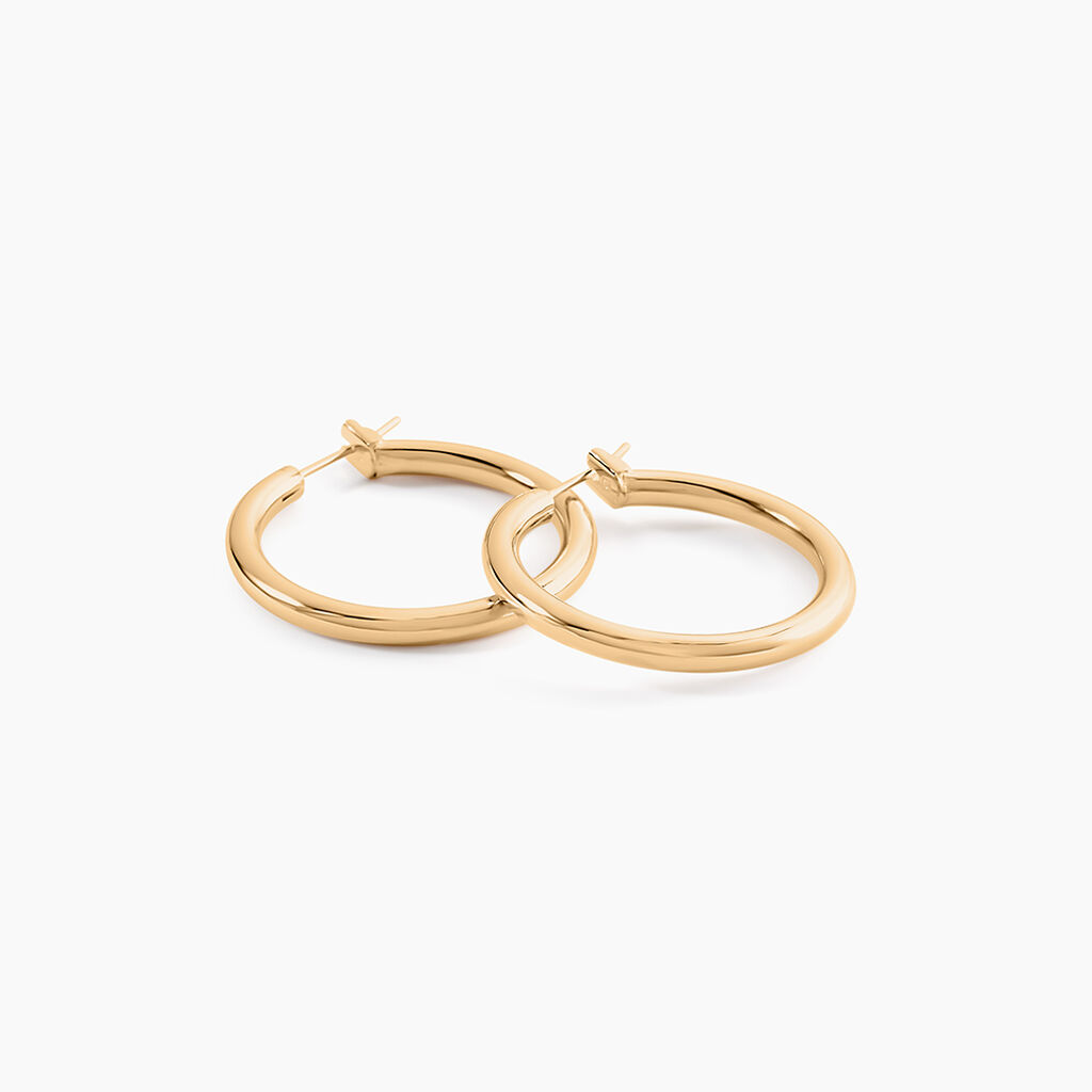 Créoles Adalie Plaqué Or Jaune - Boucles d'oreilles créoles Femme | Histoire d’Or