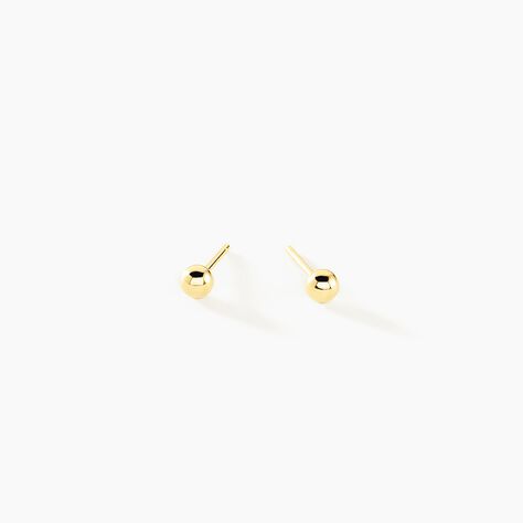 Boucles D'oreilles Puces Or Jaune Fidelia - Clous d'oreilles Femme | Histoire d’Or