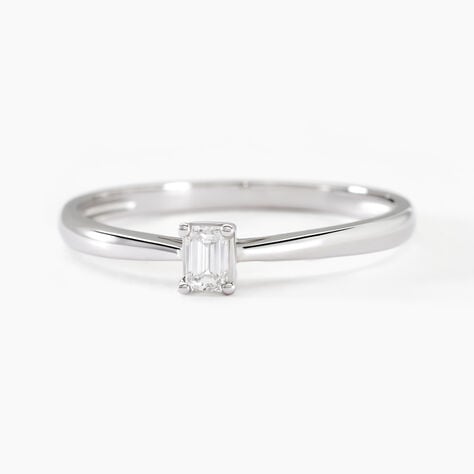 Bague Les Inseparables Or Blanc Diamant - Bagues solitaires Femme | Histoire d&rsquo;Or