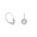 Boucles D'oreilles Pendantes Mentoura Or Blanc Diamant Synthétique - Boucles d'oreilles pendantes Femme | Histoire d’Or