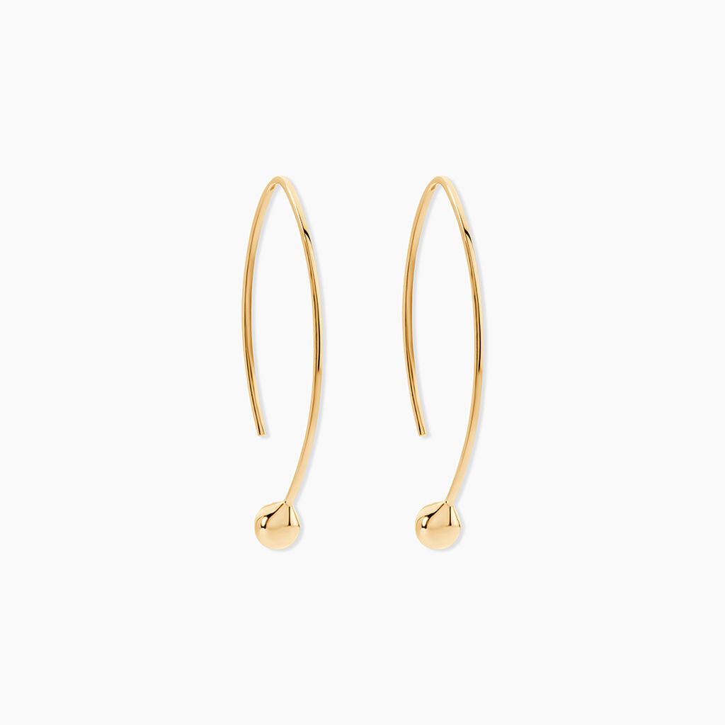 Cr&eacute;oles Helle Amande Or Jaune - Boucles d'oreilles cr&eacute;oles Femme | Histoire d&rsquo;Or