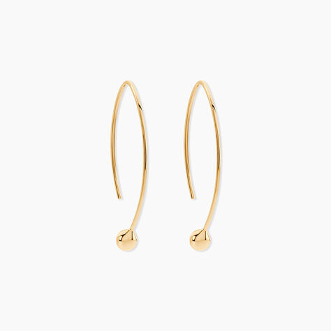 Cr&eacute;oles Helle Amande Or Jaune - Boucles d'oreilles cr&eacute;oles Femme | Histoire d&rsquo;Or